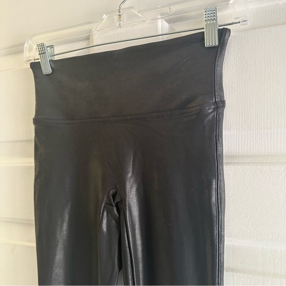 Spanx Faux Leather Pants Leggings Black Small - Picture 6 of 9